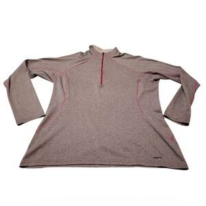 Women’s XL Patagonia W's Capilene 3 Midweight Zip-Neck Heather Gray Pullover